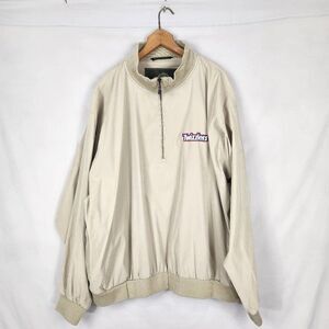 Weatherproof Garment Company Size XXL Tan Men's 1/4 Zip Jacket Twizzlers Logo